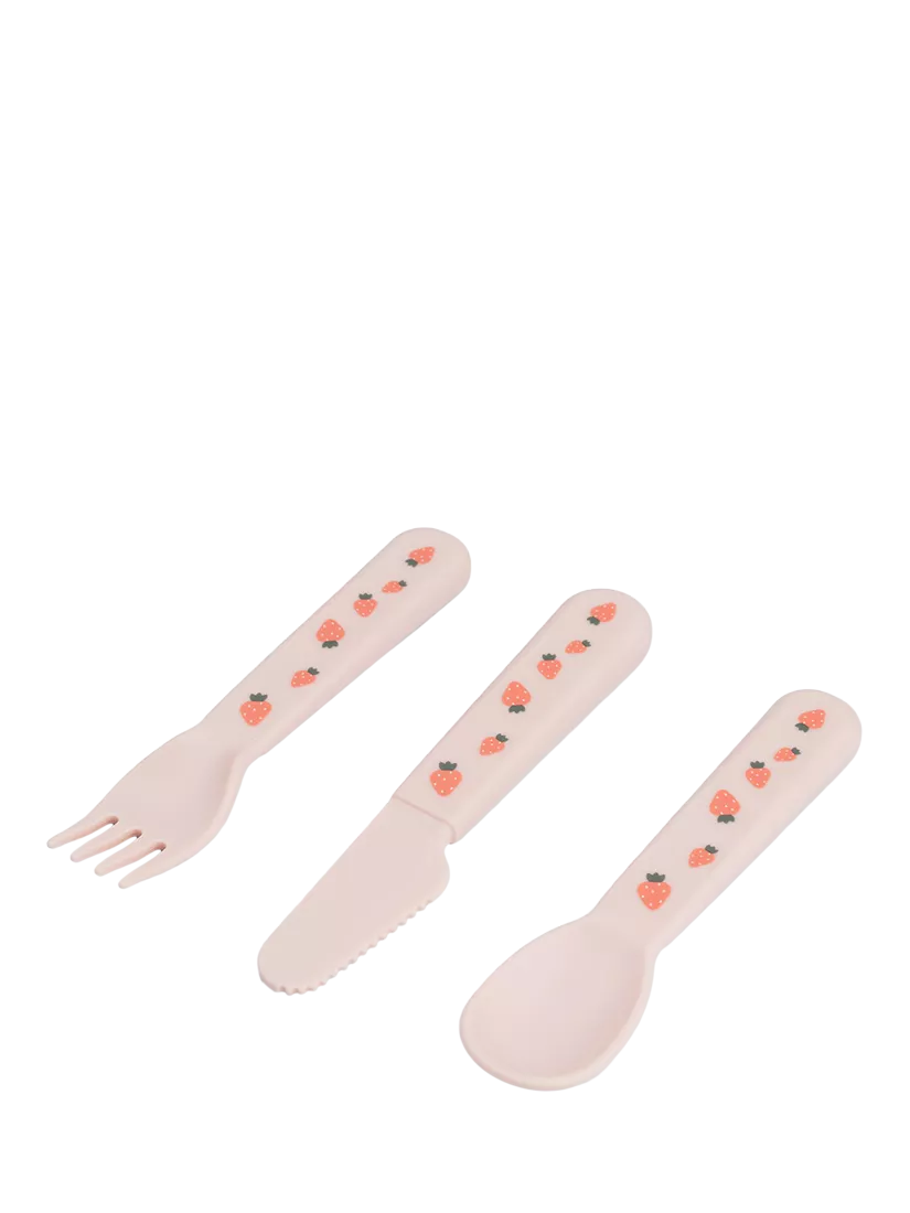Done by Deer Tiny Farm Foodie cutlery set powder (British brand)