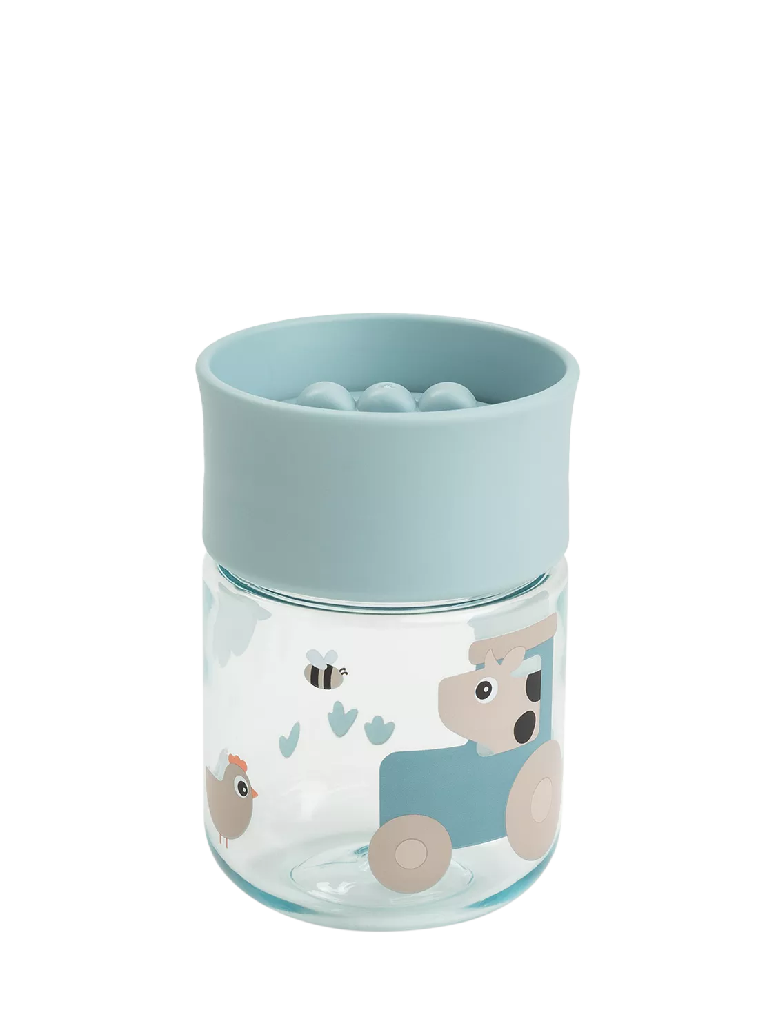 Done by Deer Tiny Farm blue 360 learning cup 260ml, imported from the UK
