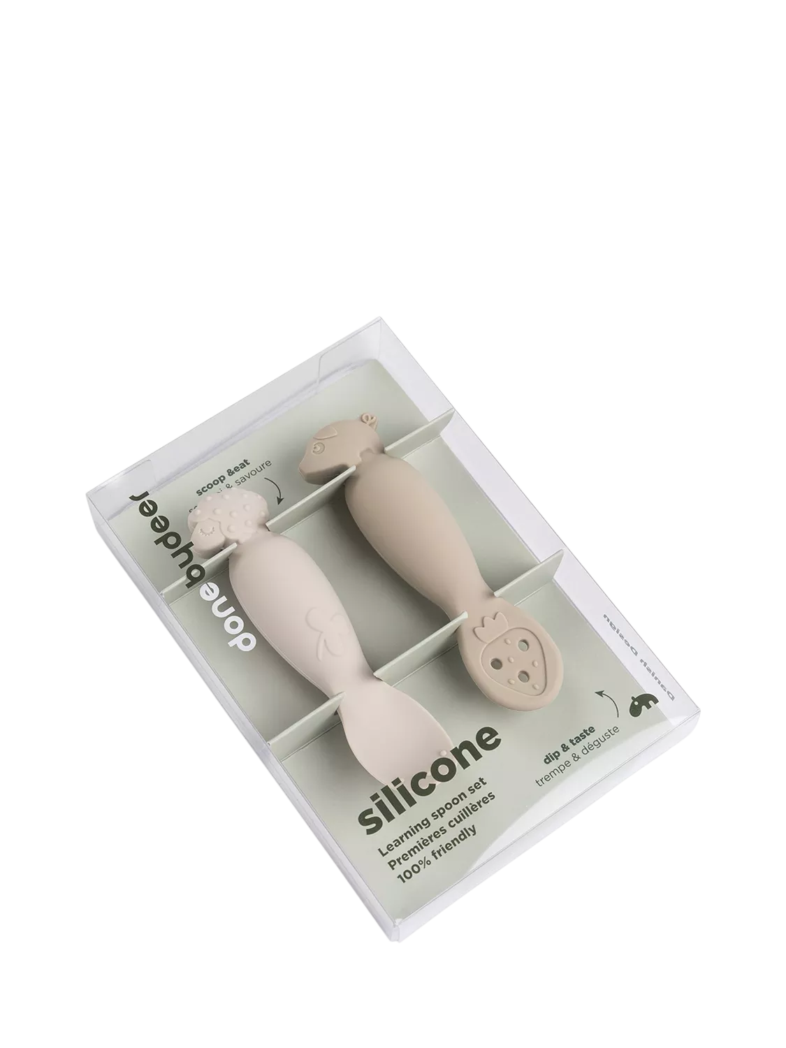 Done by Deer learning spoon set Sand (British brand)