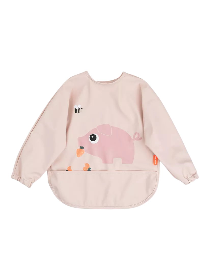 Done by Deer sleeved pocket baby bib (British brand)