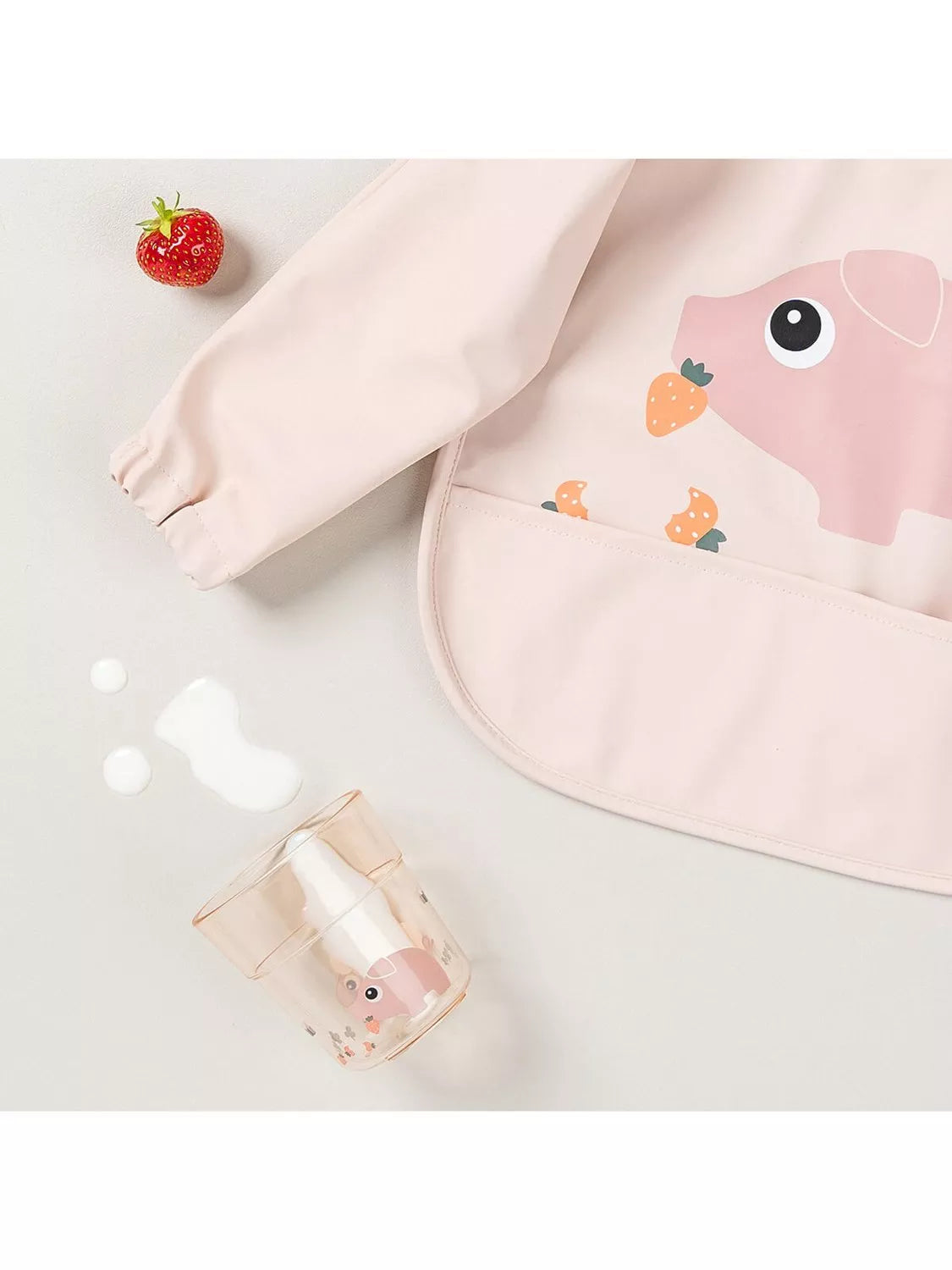 Done by Deer sleeved pocket baby bib (British brand)