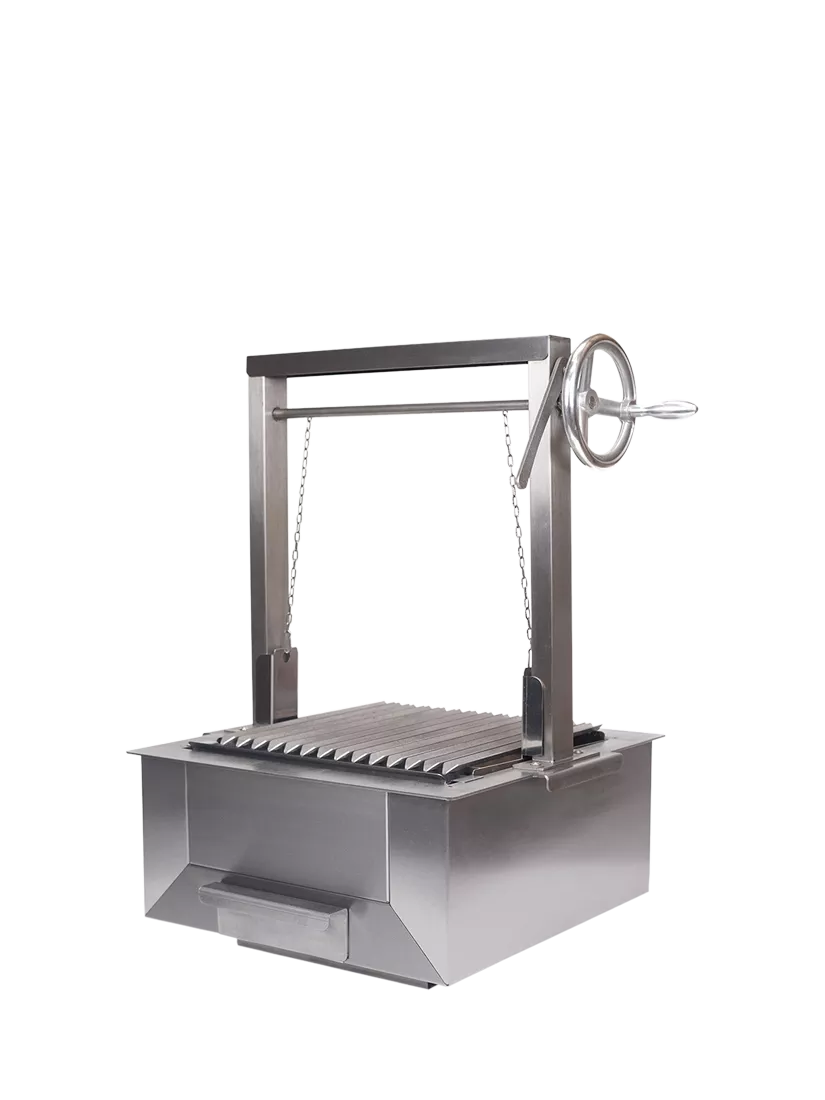 Bertha Asado small stainless steel charcoal grill (British brand)