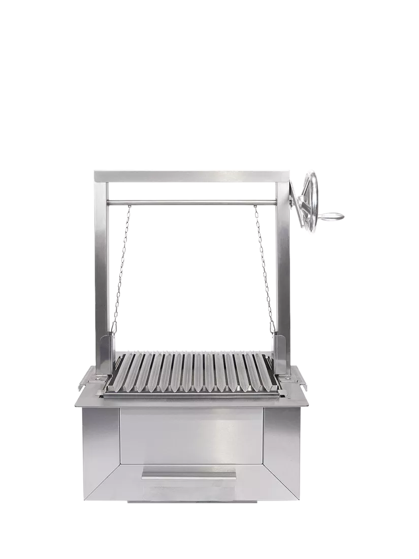 Bertha Asado small stainless steel charcoal grill (British brand)