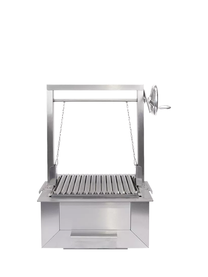 Bertha Asado small stainless steel charcoal grill (British brand)