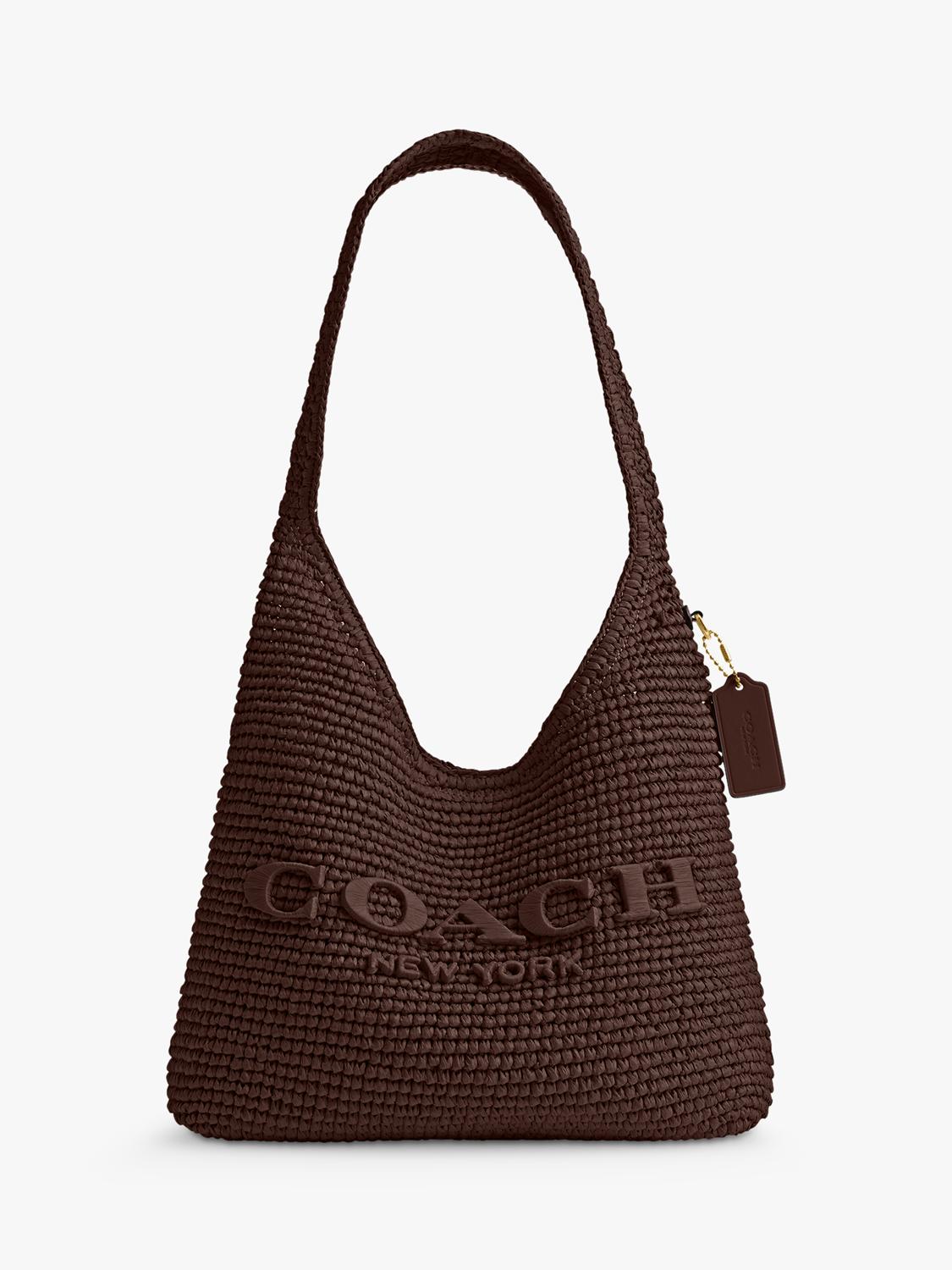 Coach Brooklyn 28 straw hobo bag - British product
