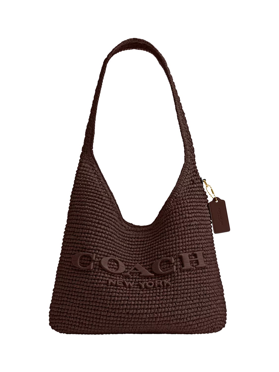 Coach Brooklyn 28 Straw Hobo Bag