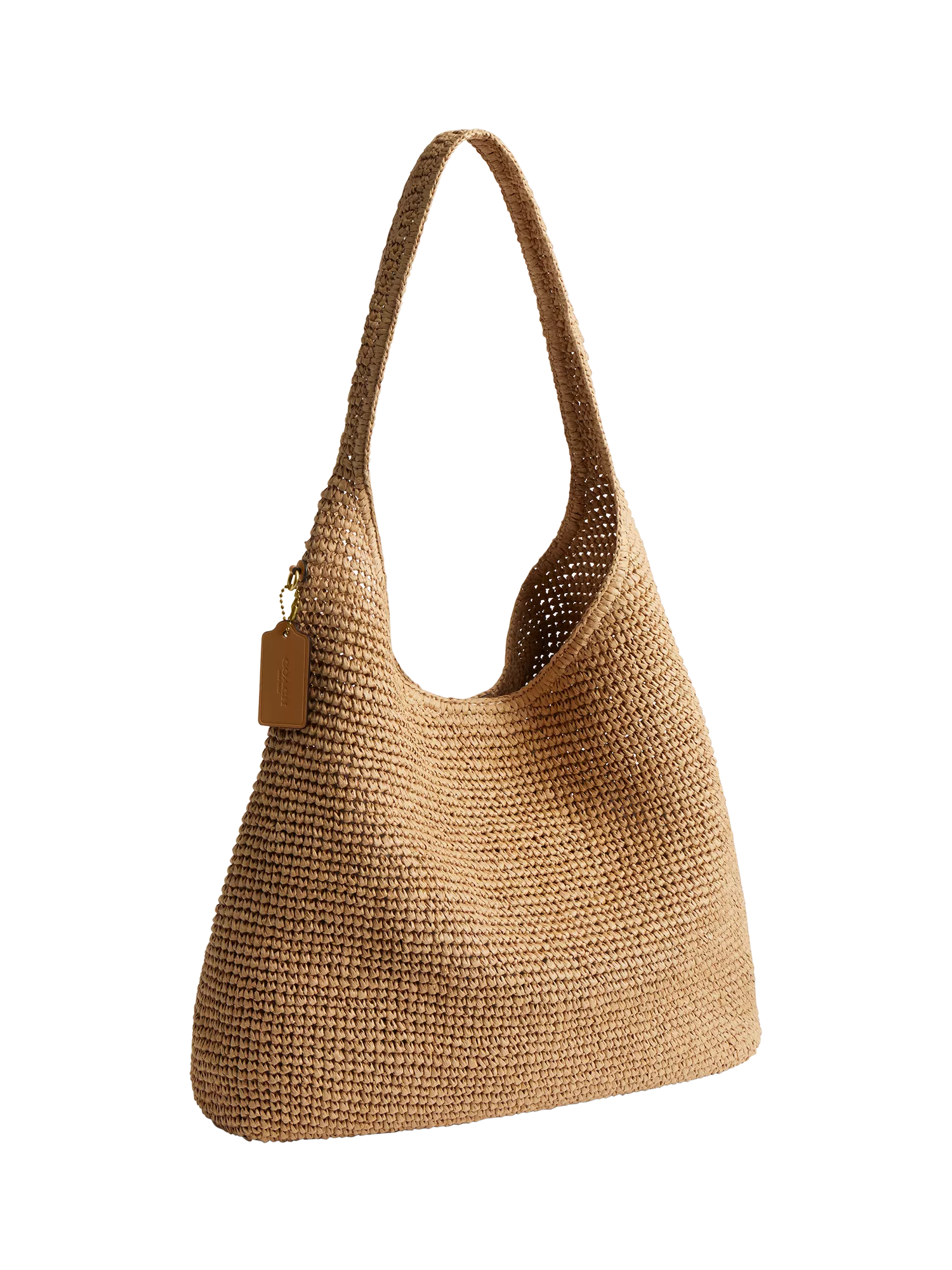Coach Brooklyn 39 straw hobo bag natural, UK version