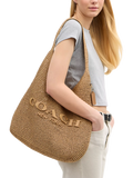 Coach Brooklyn 39 straw hobo bag natural, UK version