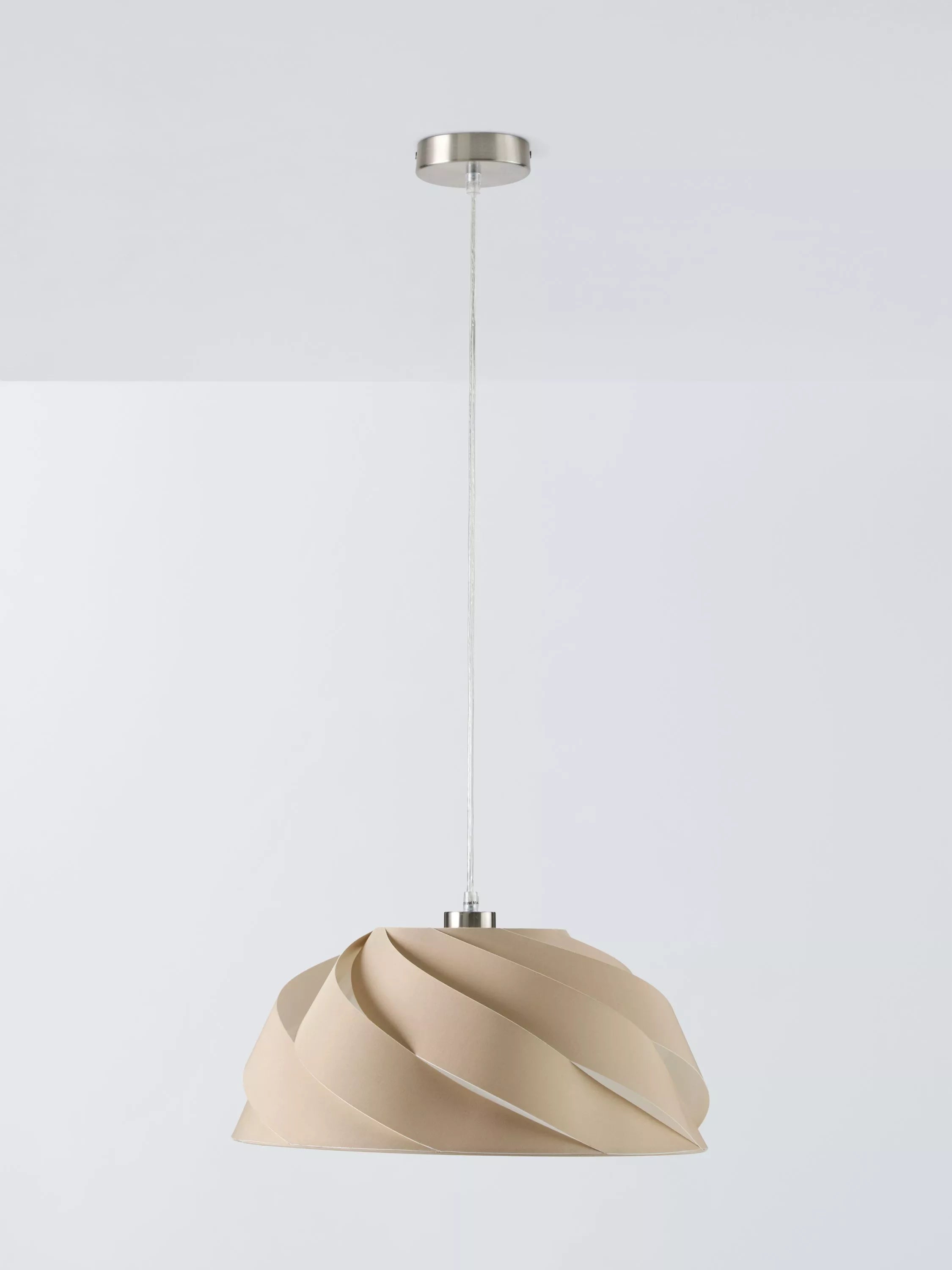 John Lewis Ginger pendant ceiling light beige (British brand)