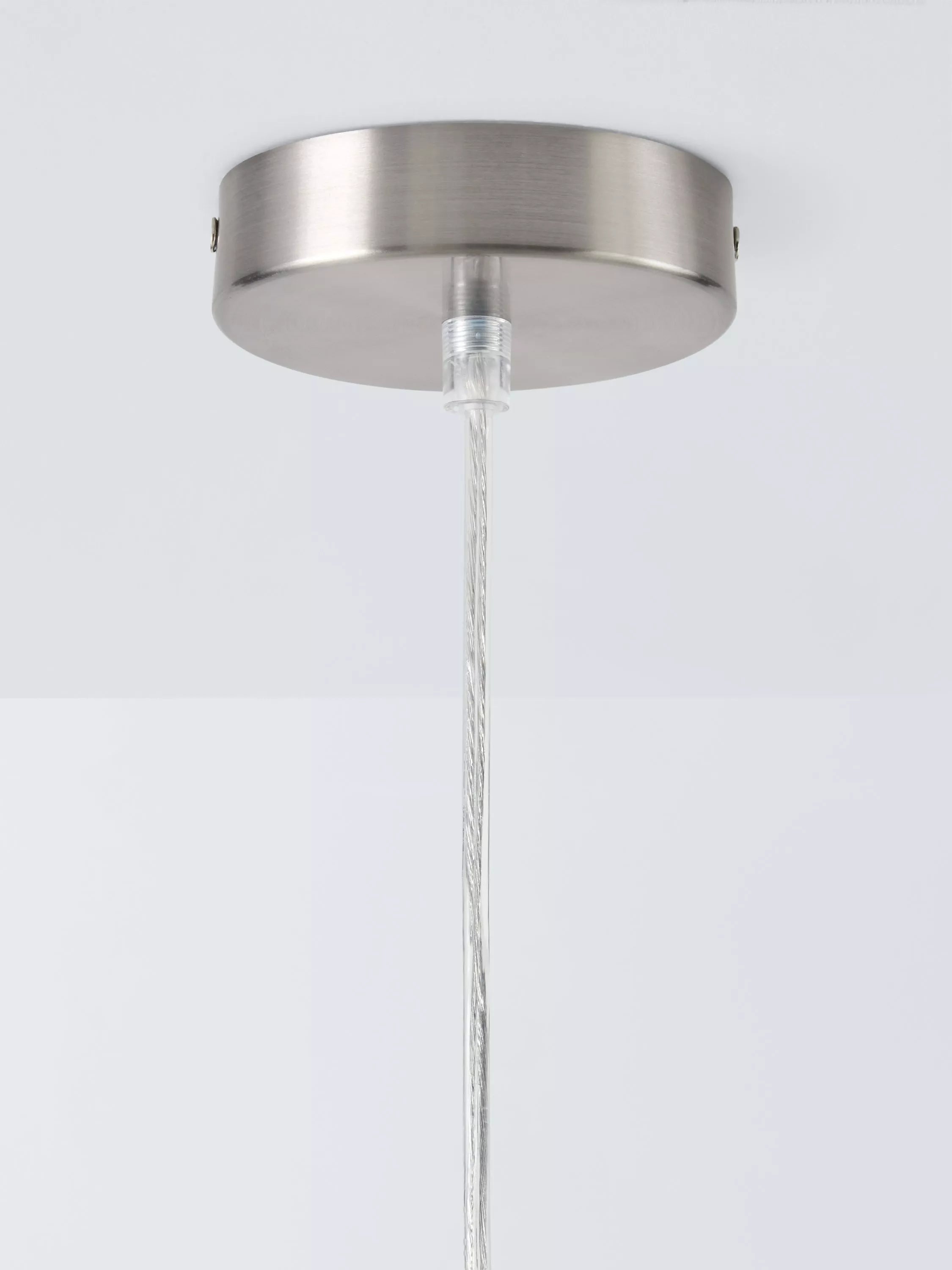 John Lewis Mia pendant light cream fabric shade, imported from the UK