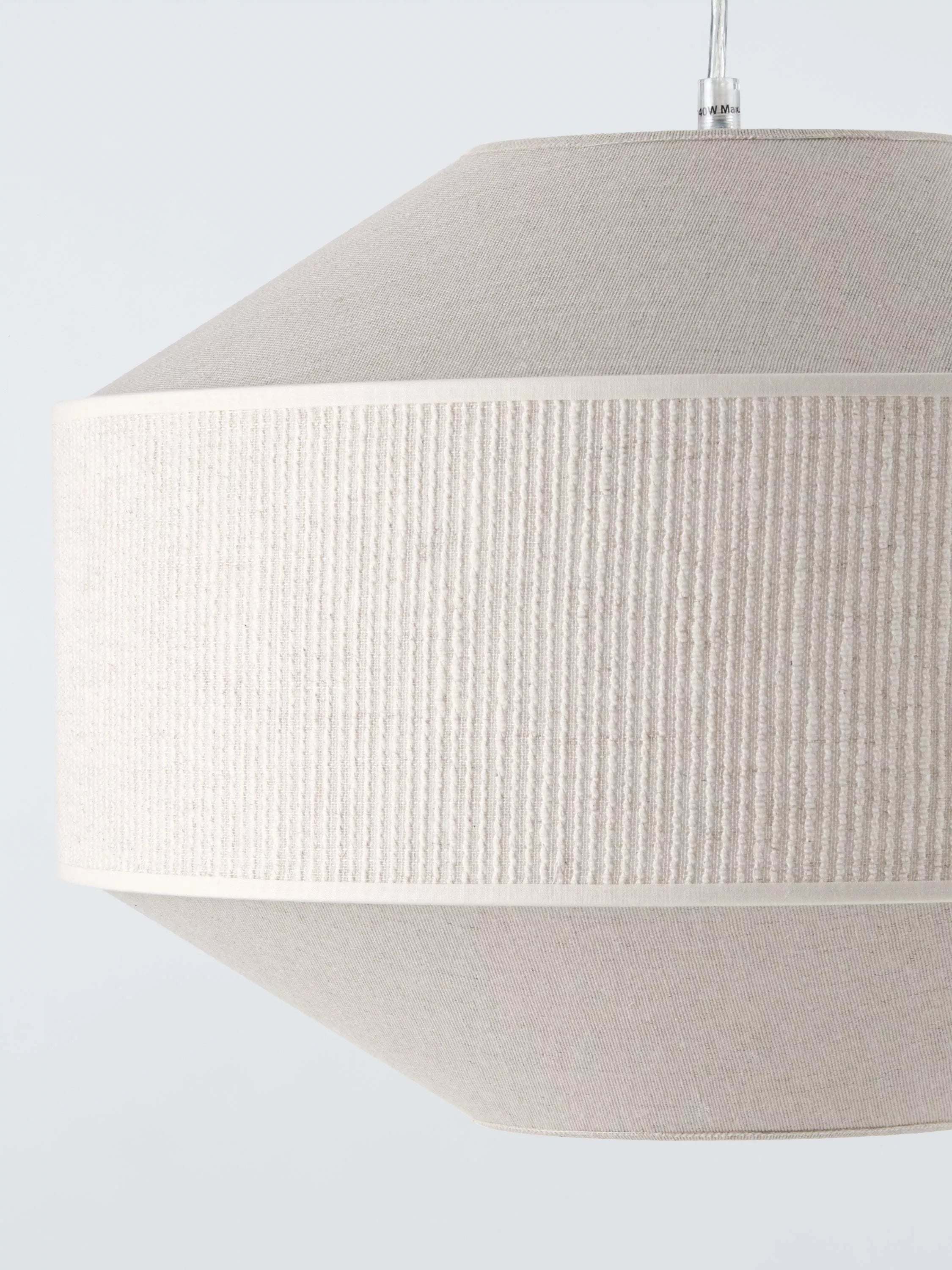 John Lewis Mia small pendant ceiling light cream, UK version