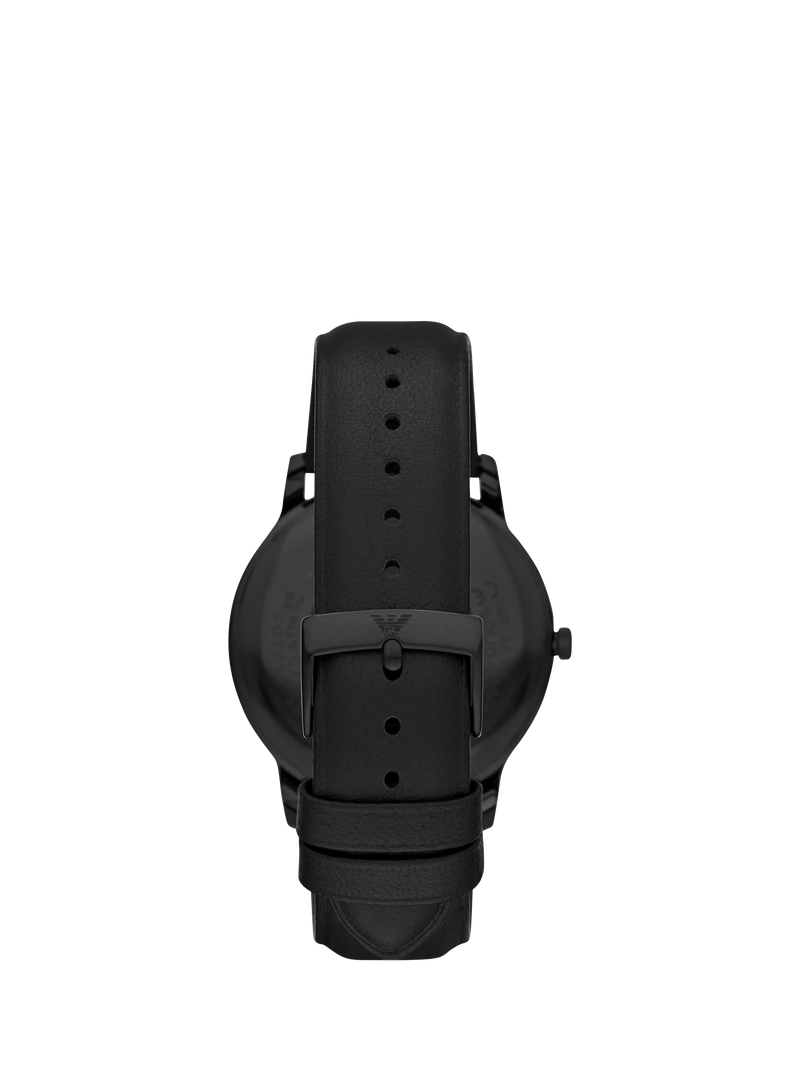 Emporio Armani men's matte dial leather strap watch AR11573, imported from the UK