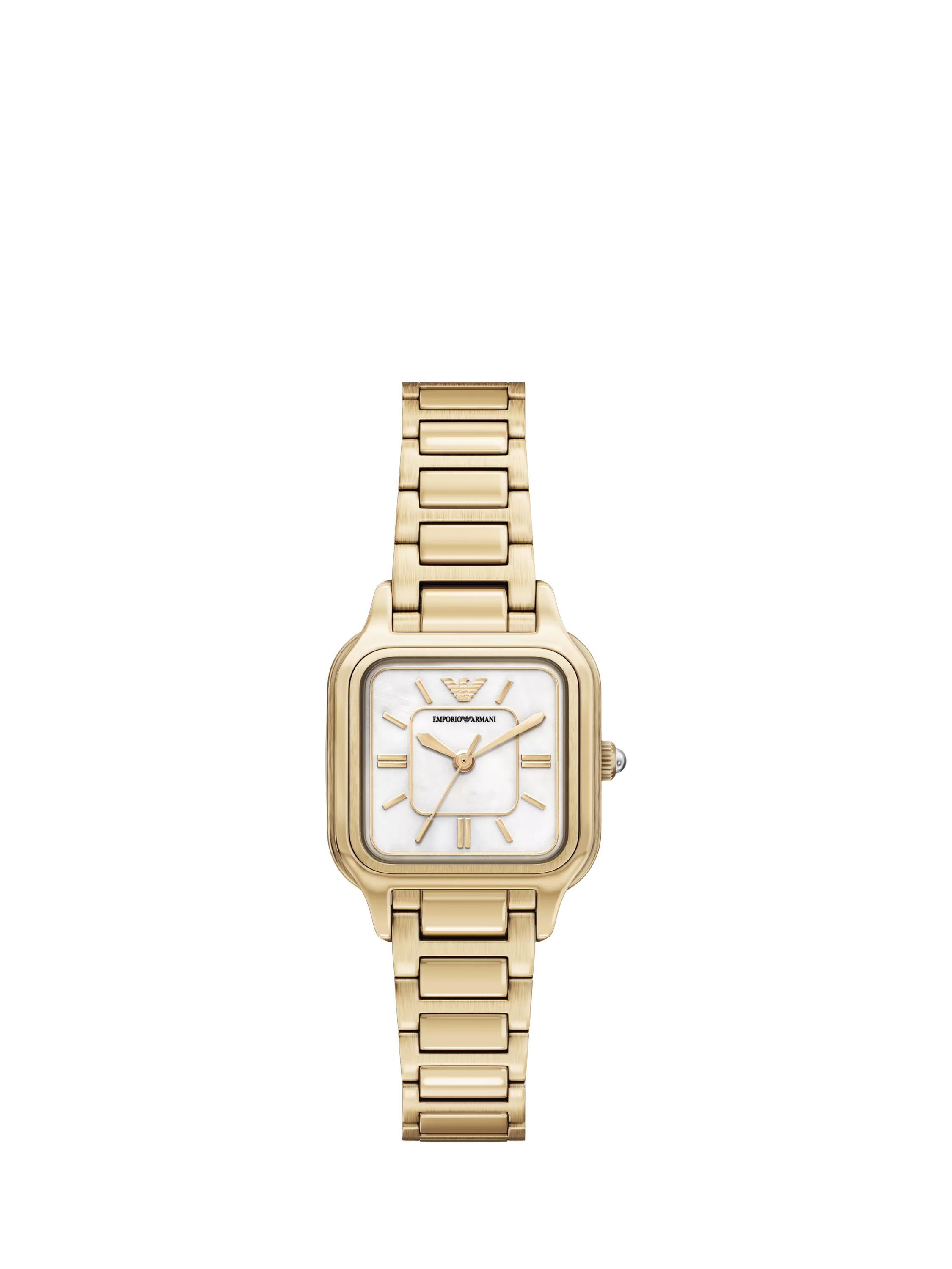 Emporio Armani mother-of-pearl dial watch gold bracelet, imported from the UK