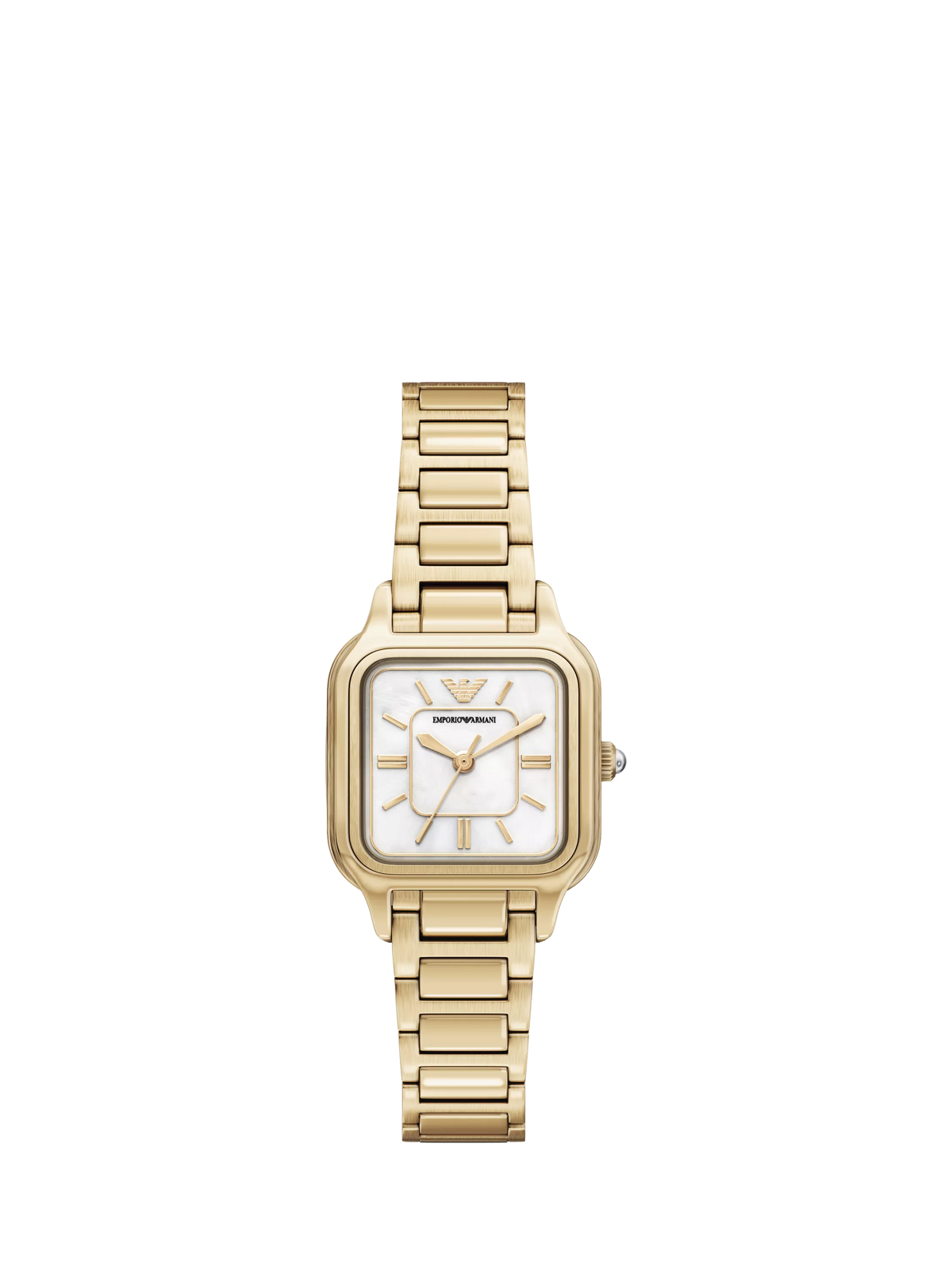 Emporio Armani mother-of-pearl dial watch gold bracelet, imported from the UK