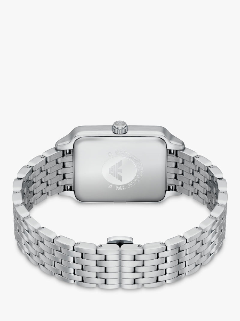 Emporio Armani men's watch blue dial stainless steel - British product