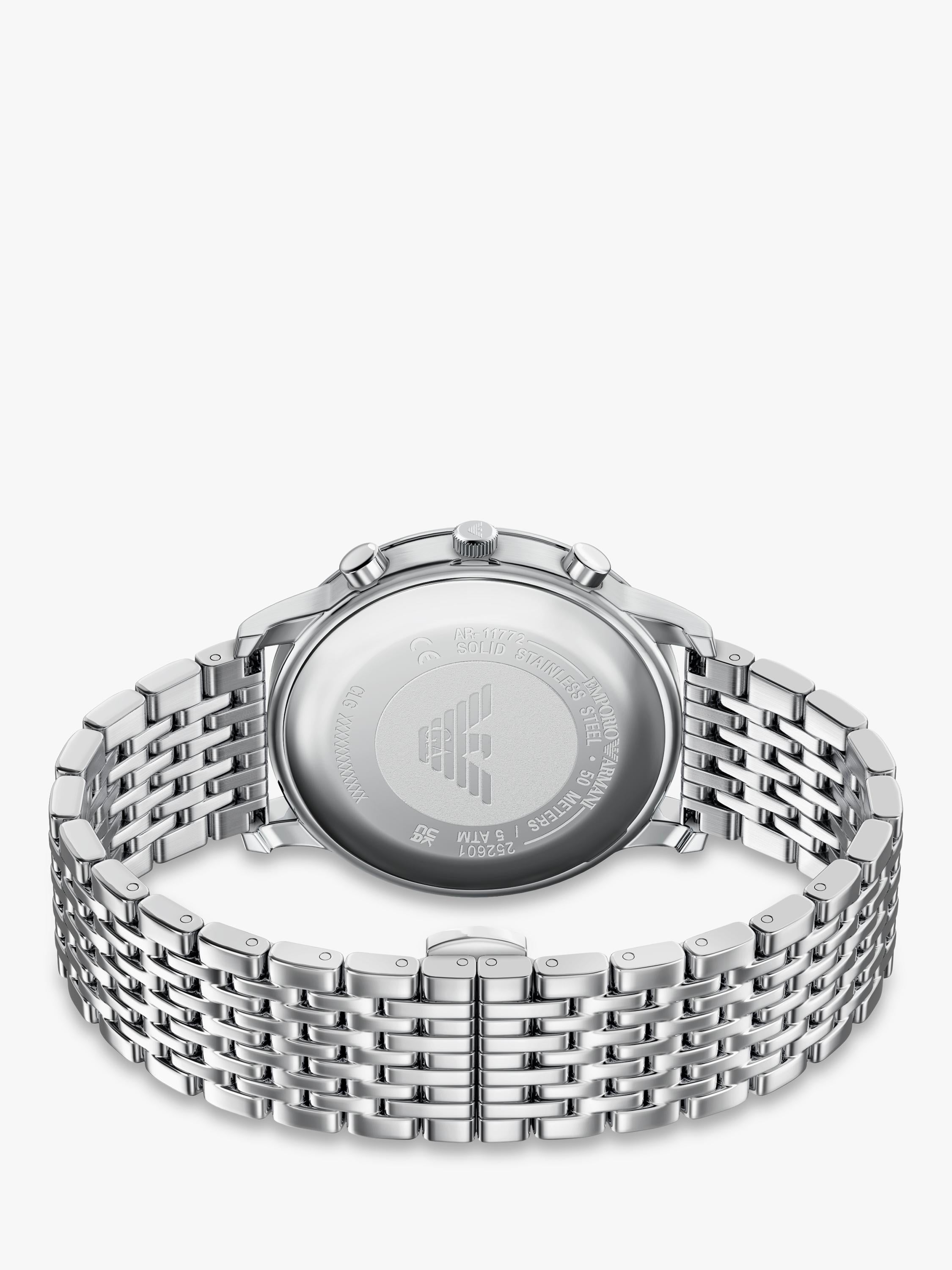 Emporio Armani men's chronograph watch 42mm, UK version