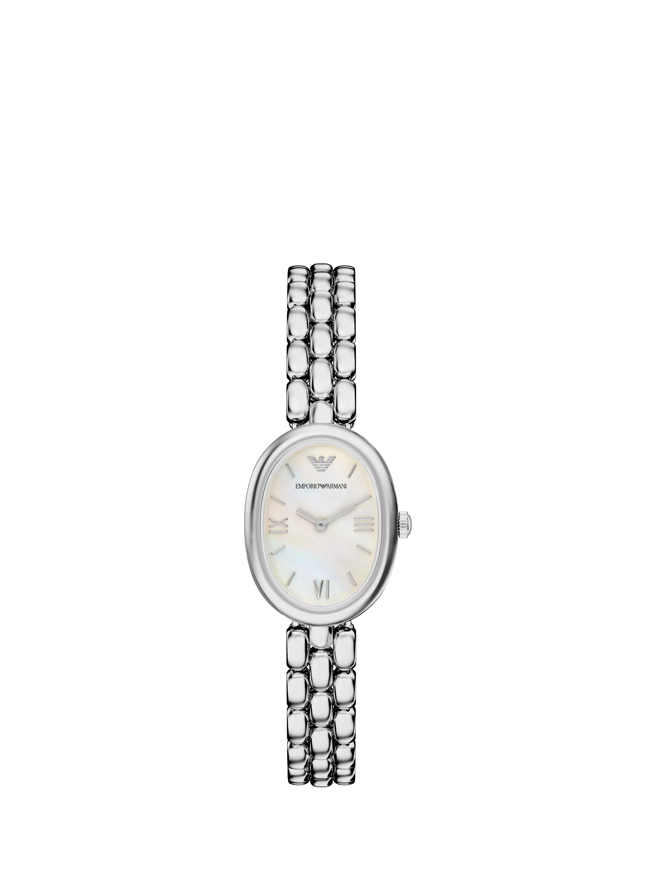 Emporio Armani Sinfonia mother of pearl dial bracelet watch, imported from the UK