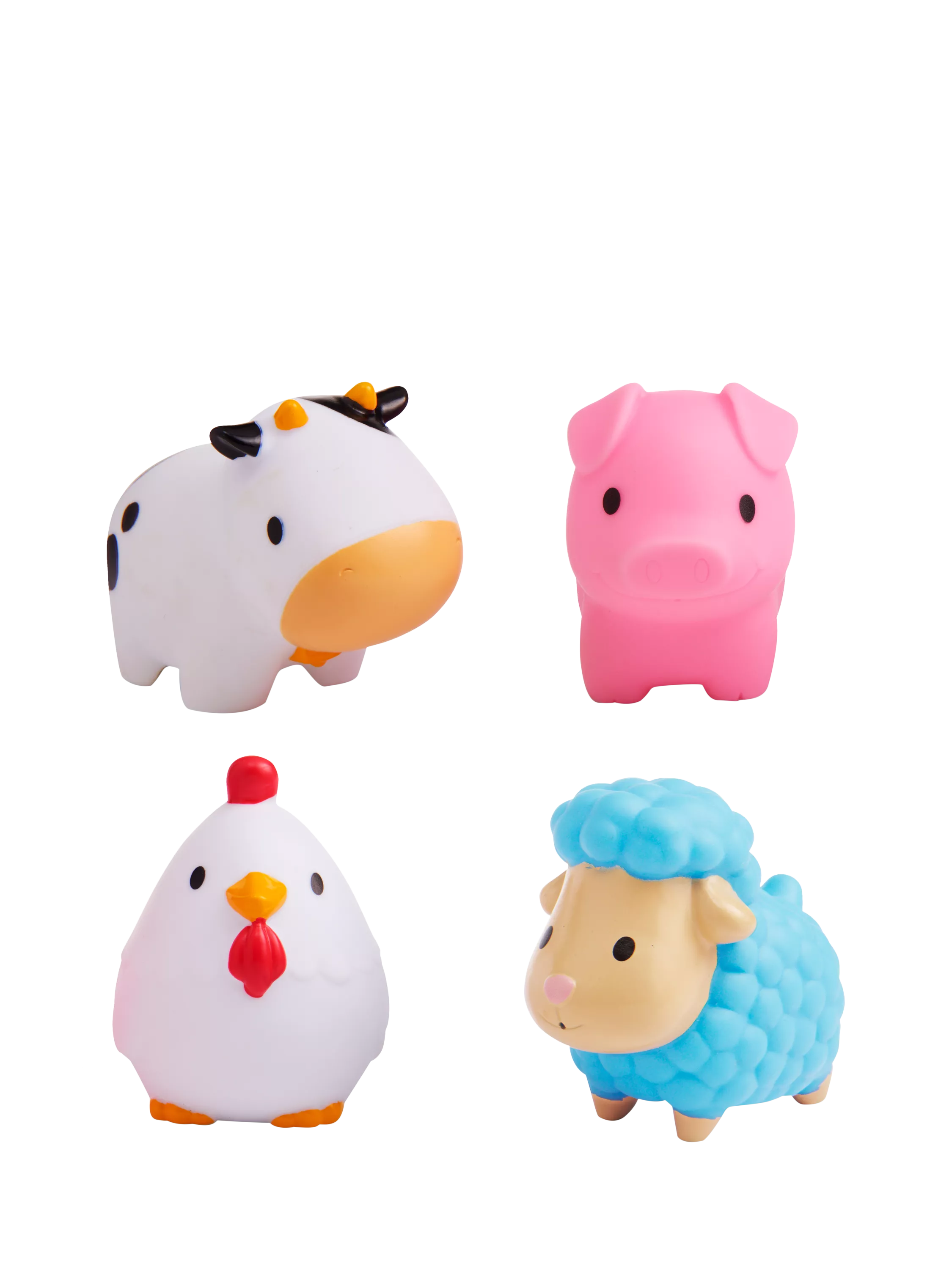 Munchkin Barn Friends bath squirters pack of 4, imported from the UK
