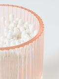 John Lewis blush fluted glass canister (British brand)