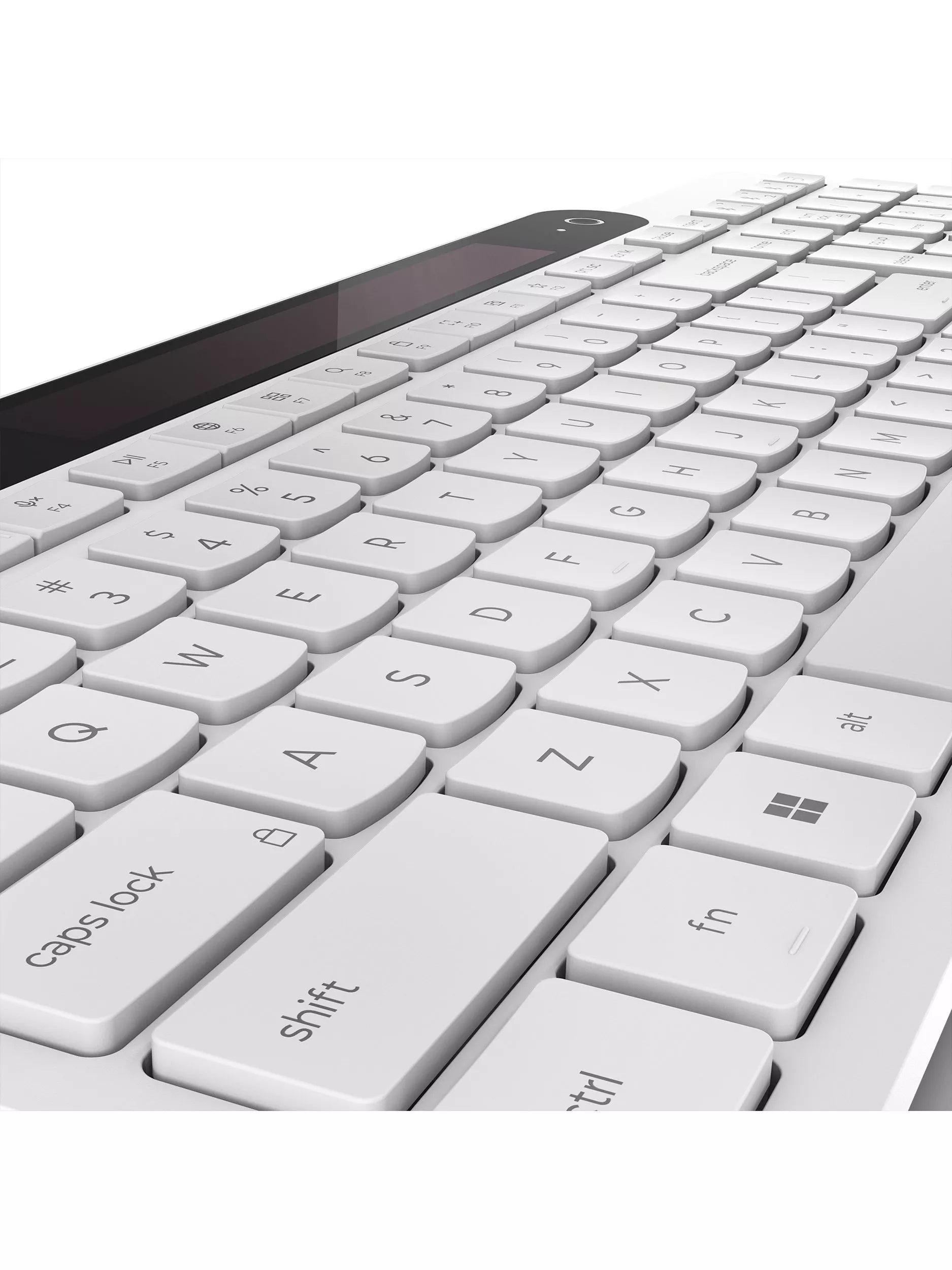 Lenovo self-charging wireless keyboard white (British brand)