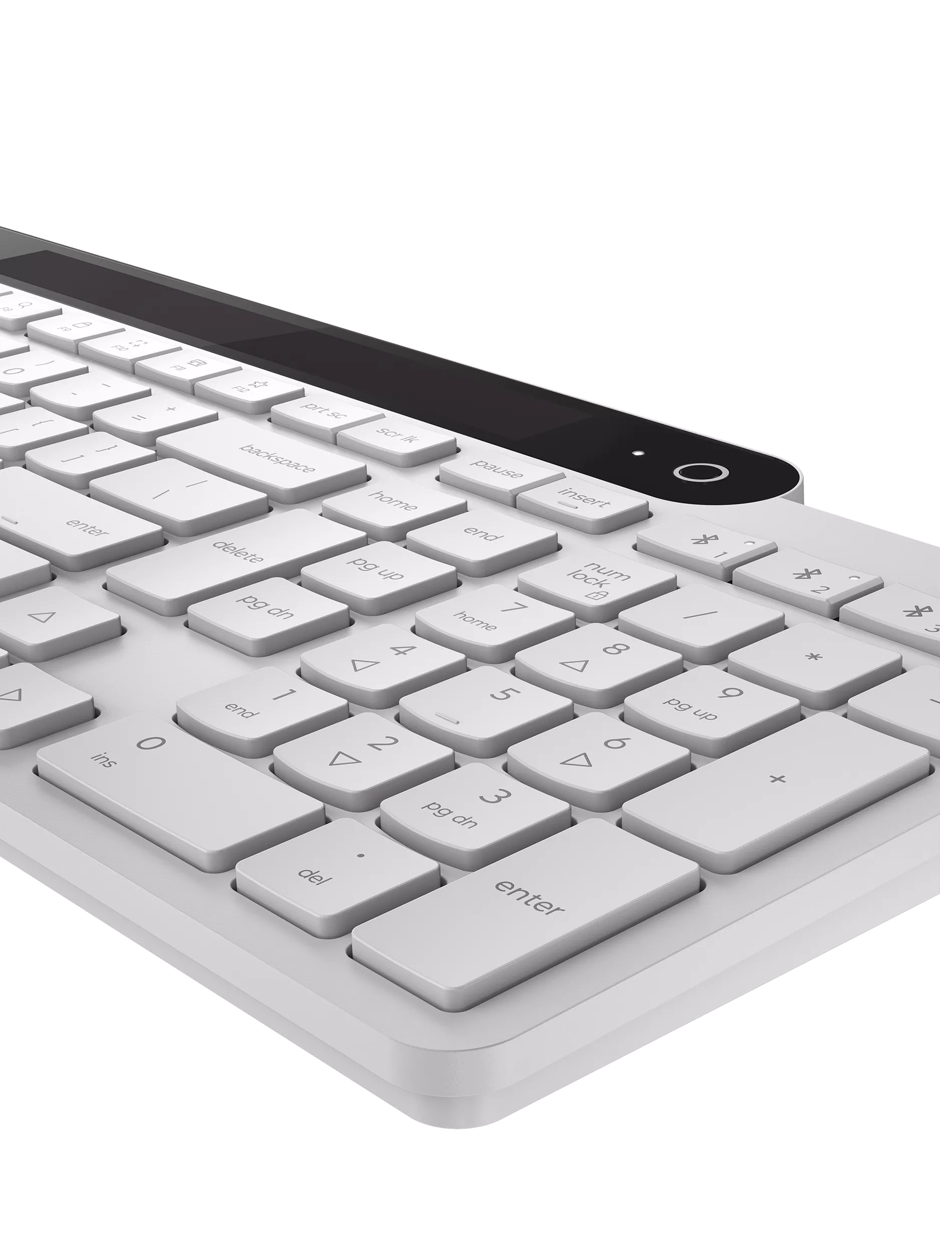 Lenovo self-charging wireless keyboard white (British brand)