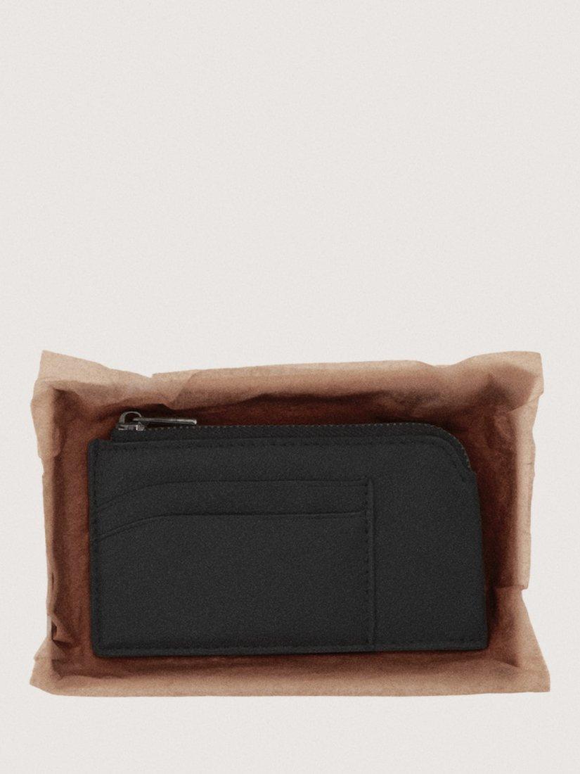 Mango black zip around purse compact, imported from the UK