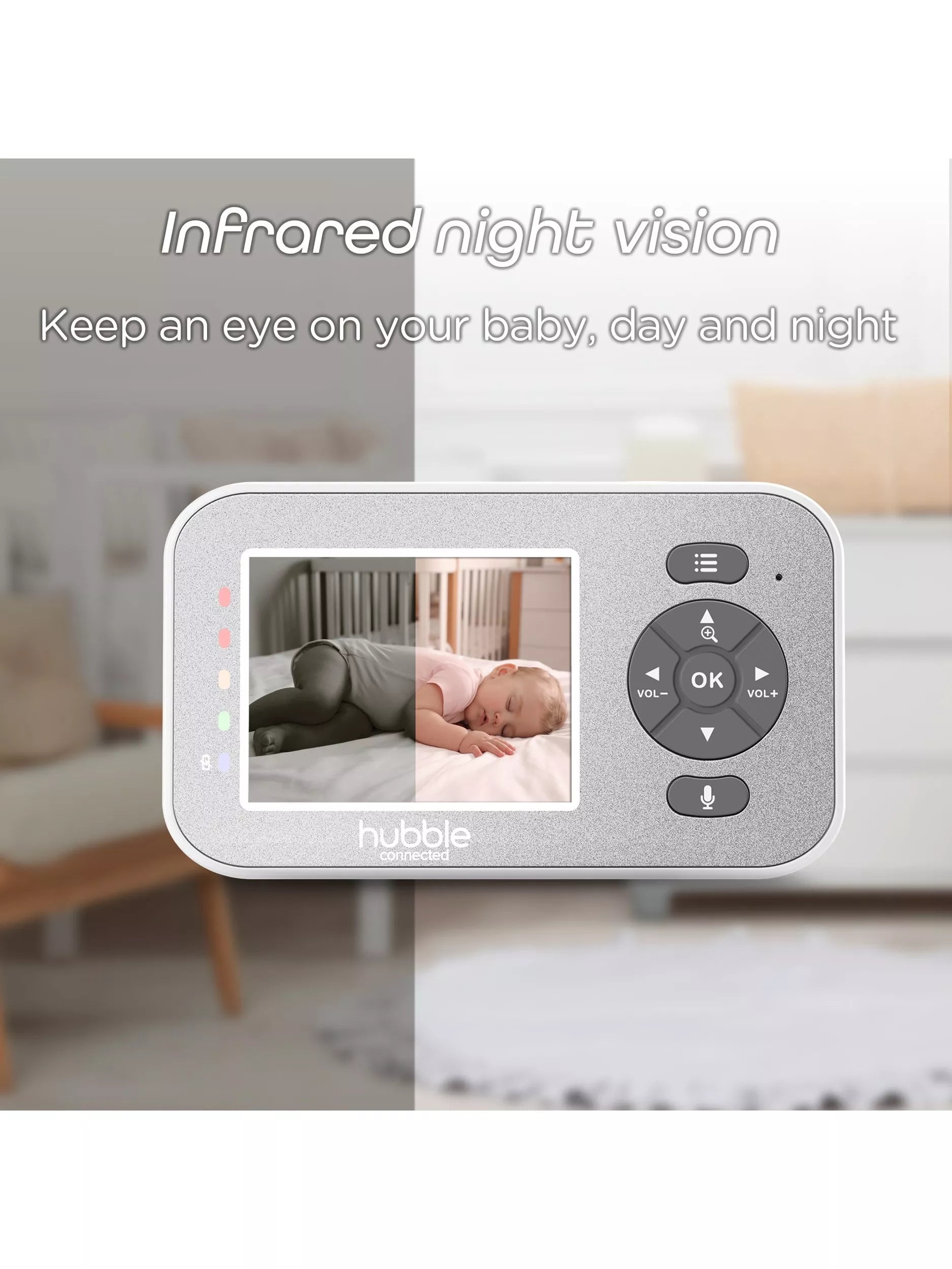 Hubble Nursery Explore 2.8 inch video baby monitor - British product