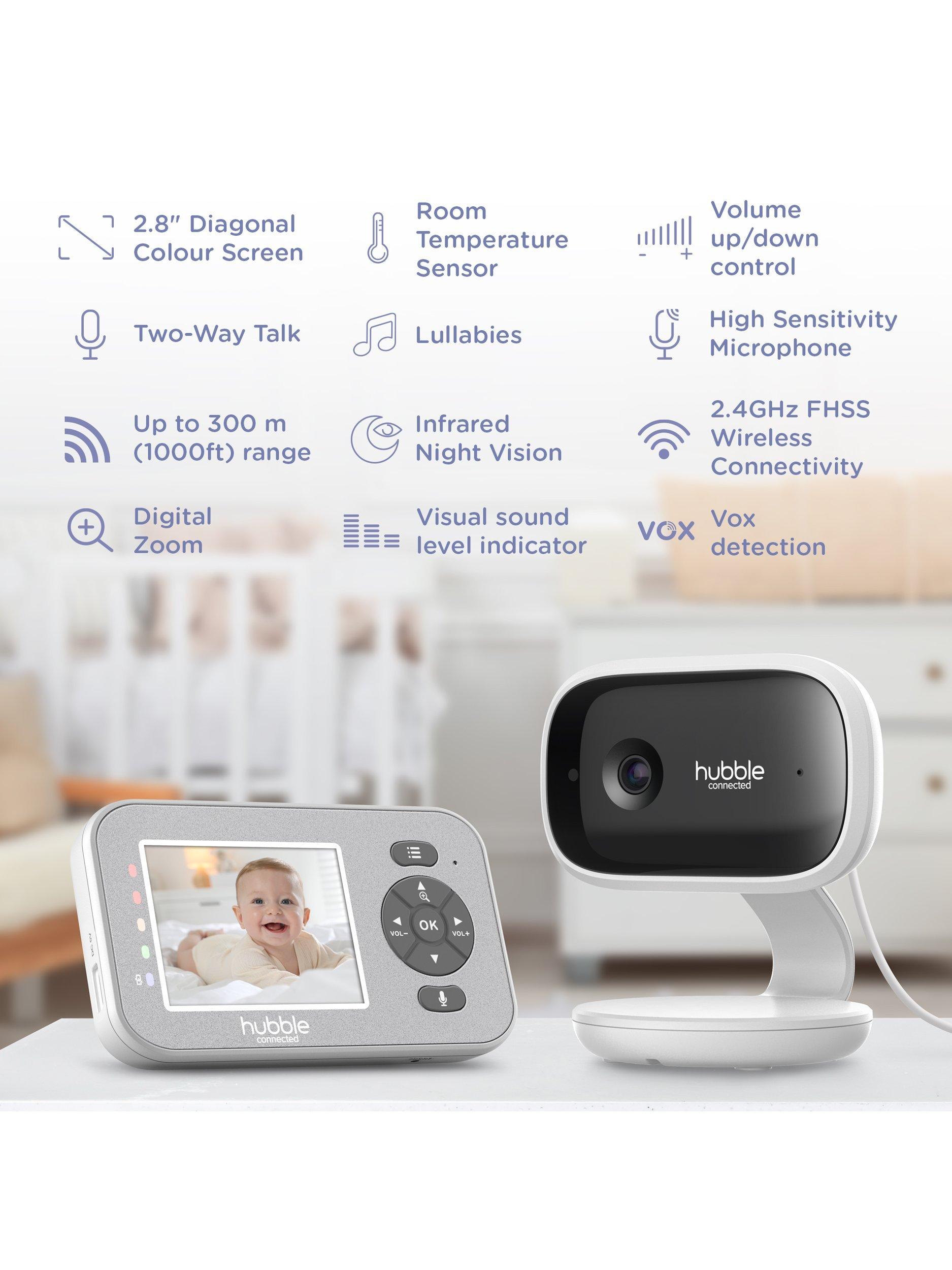 Hubble Nursery Explore 2.8 inch video baby monitor - British product