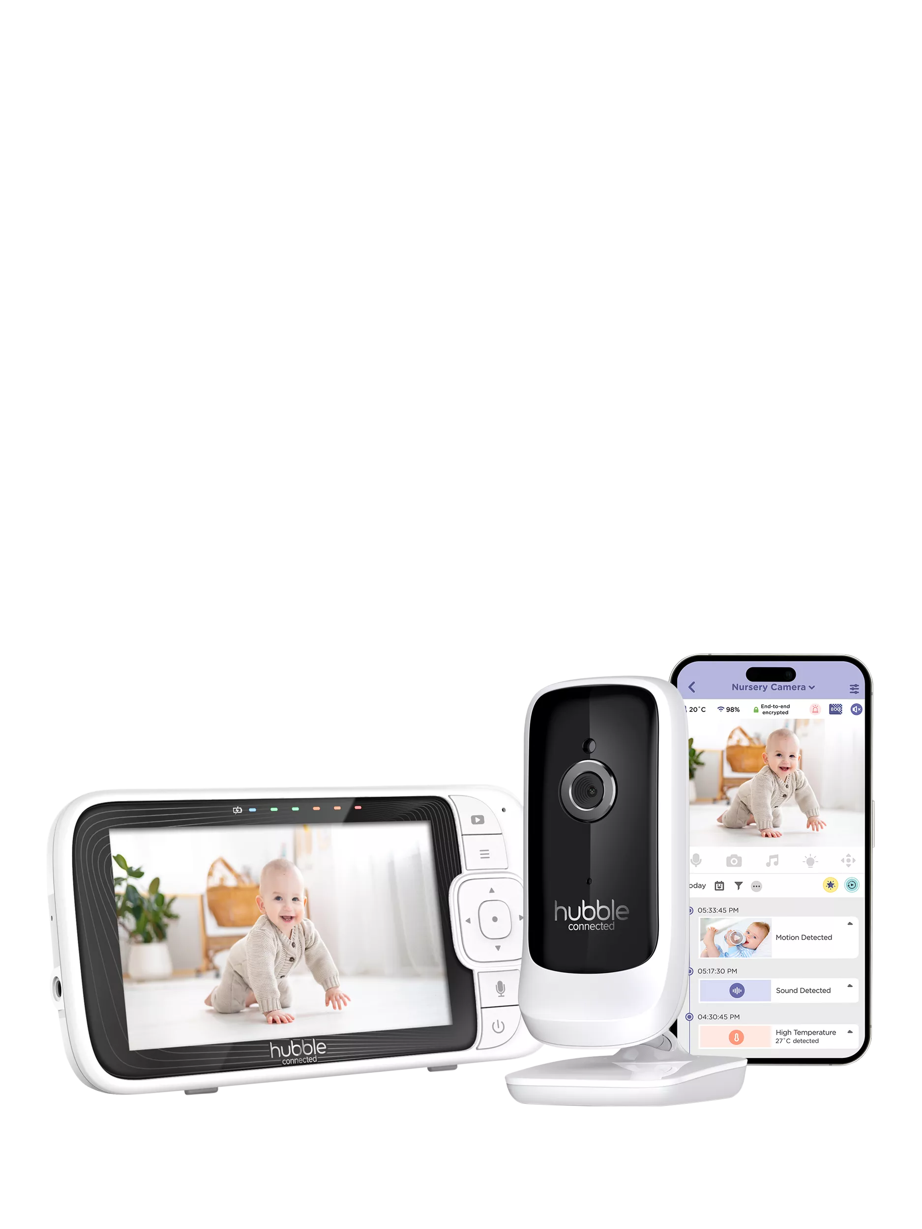 Hubble smart baby monitor 5-inch HD - British product