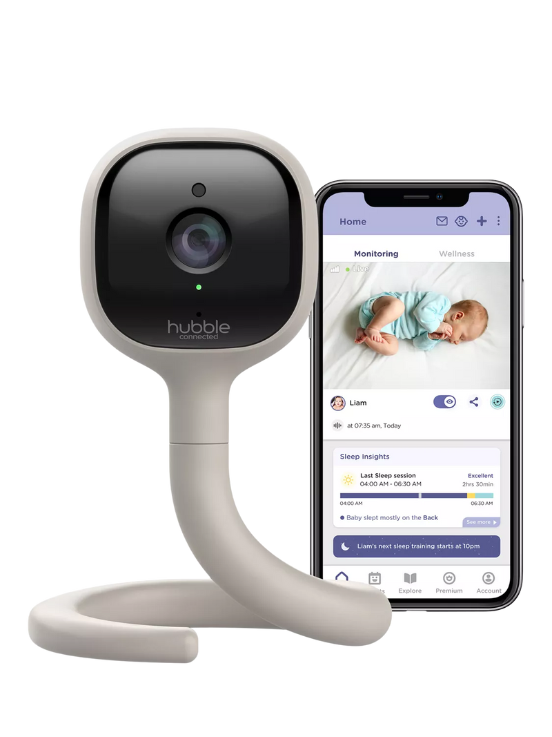Hubble Connect Go smart video baby monitor with 2K night vision - British product