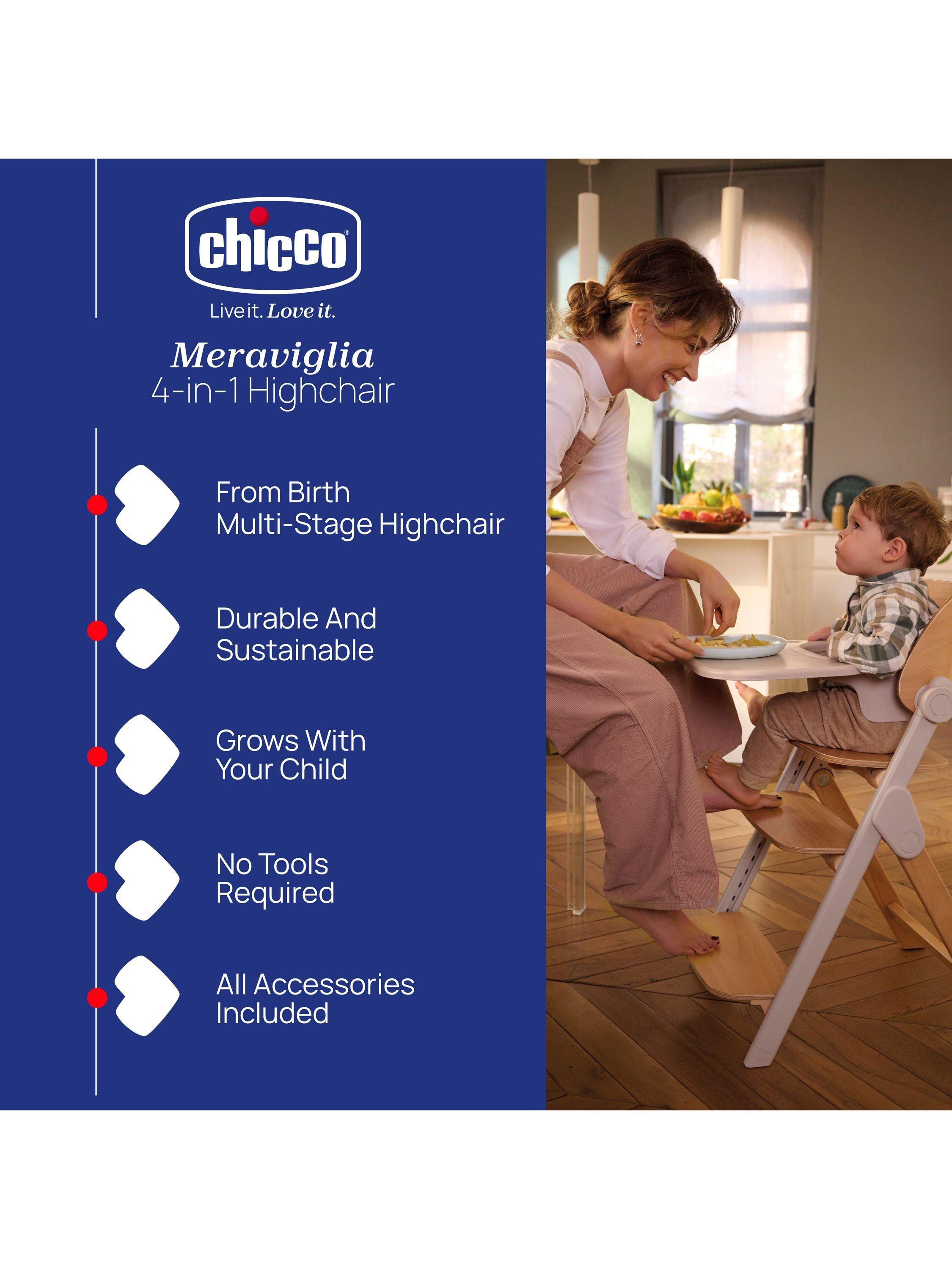 Chicco Meraviglia 4-in-1 highchair beige (British brand)
