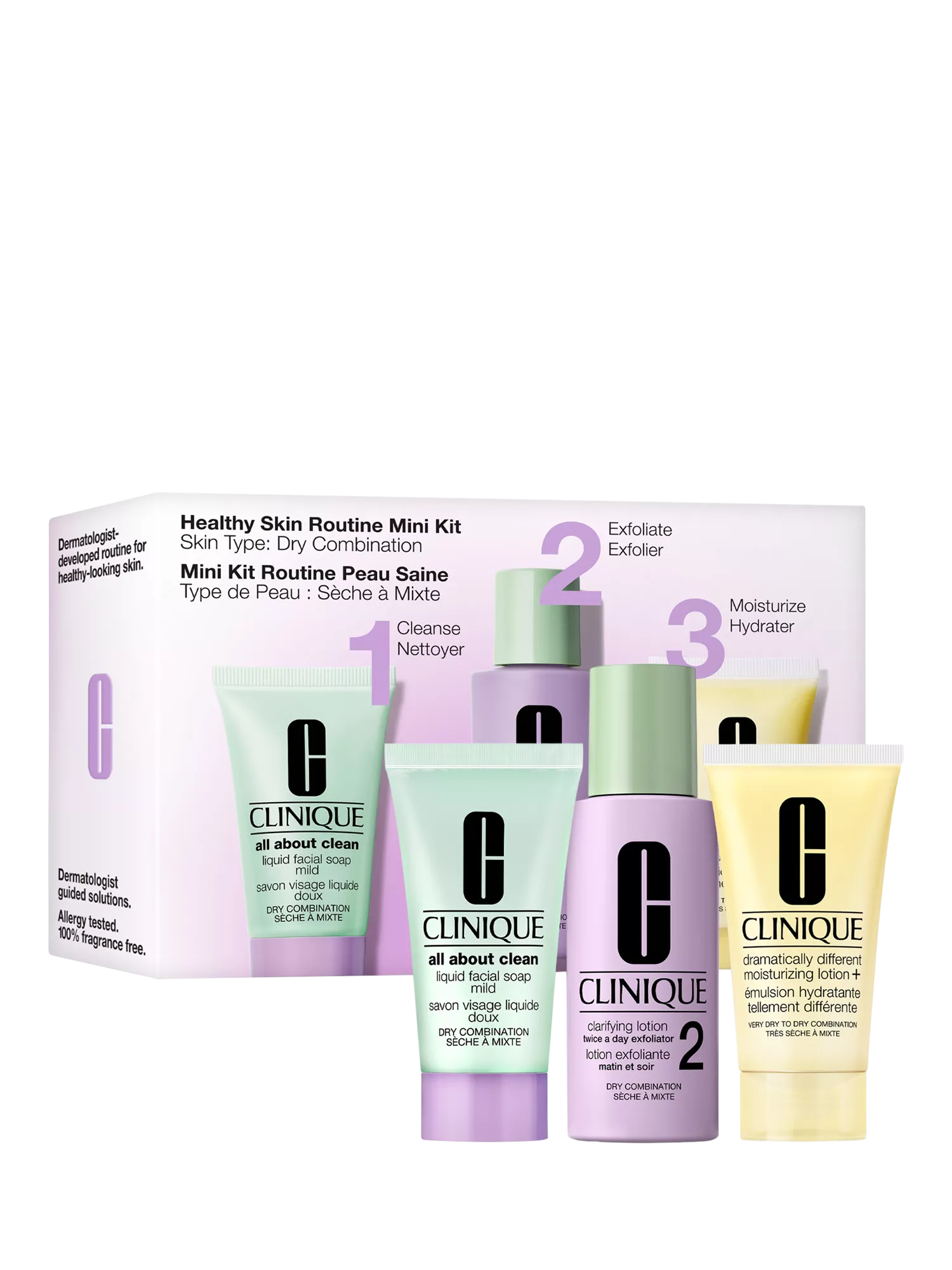 Clinique skincare gift set mini sizes - British product