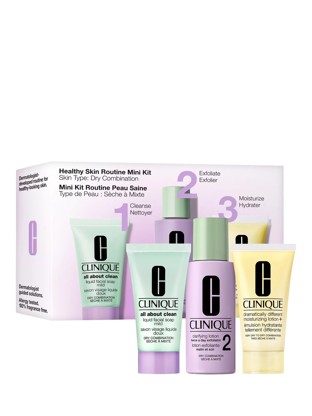 Clinique skincare gift set mini sizes - British product