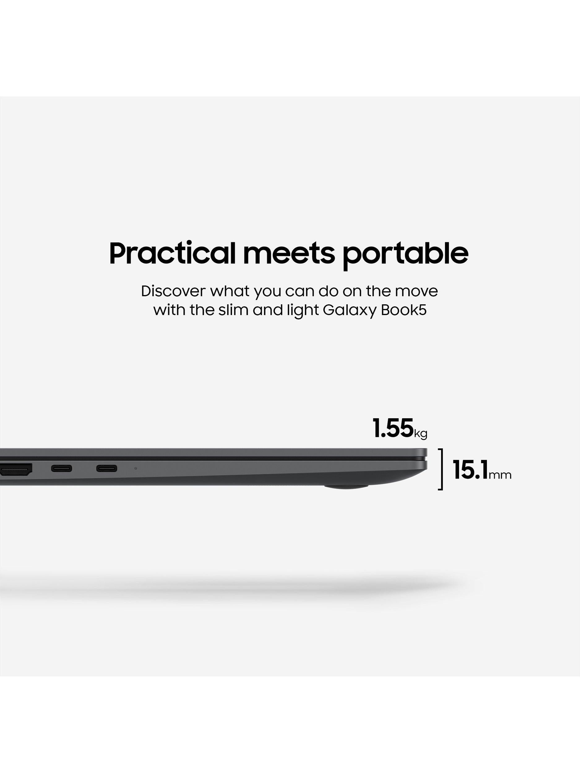 Samsung Galaxy Book5 15.6 Full HD laptop Titan Grey, UK version