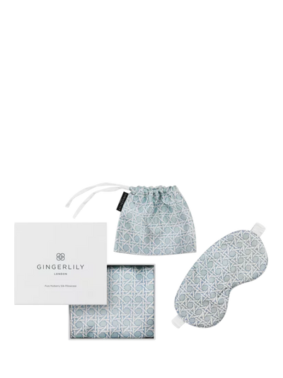 John Lewis Gingerlily Rattan Silk Eye Mask and Standard Pillowcase Set- Buy online at McGrocer