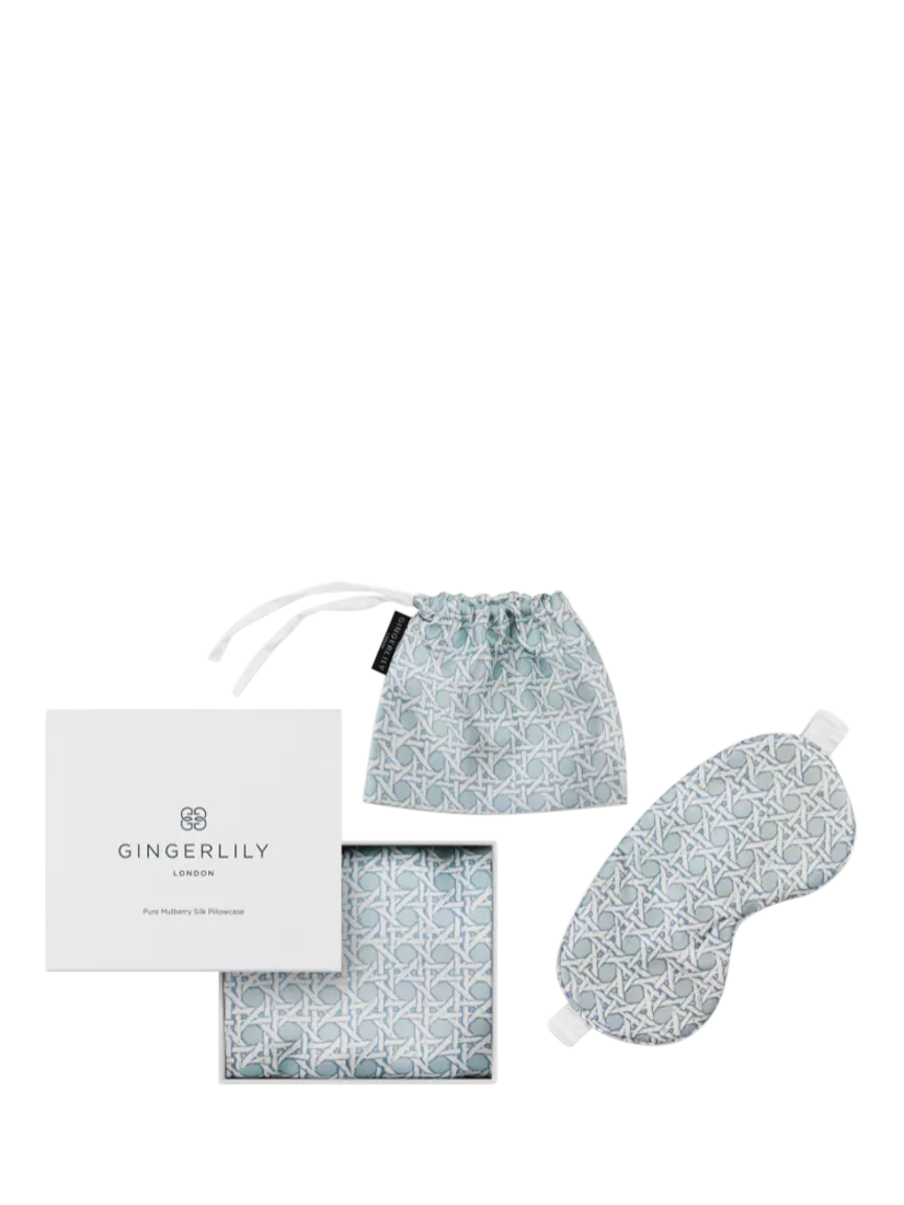 Gingerlily silk eye mask and pillowcase set standard pillowcase (British brand)