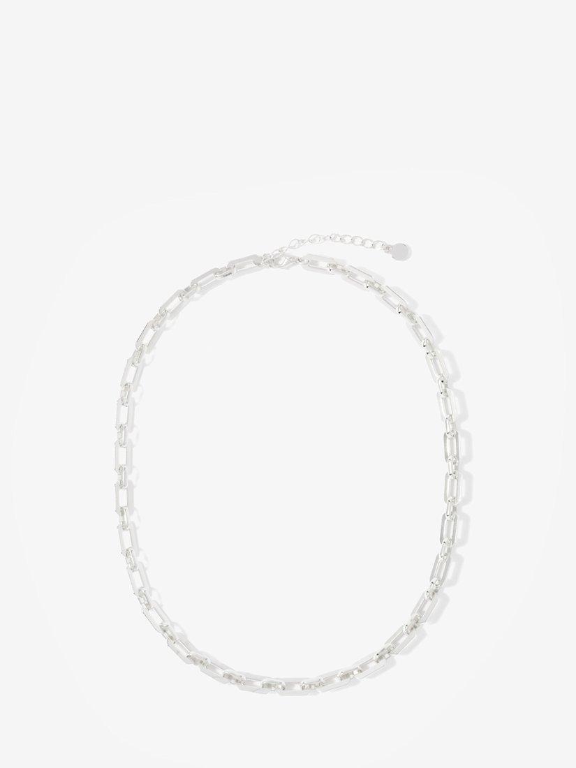 Mint Velvet beaded chain layered necklace cream (British brand)