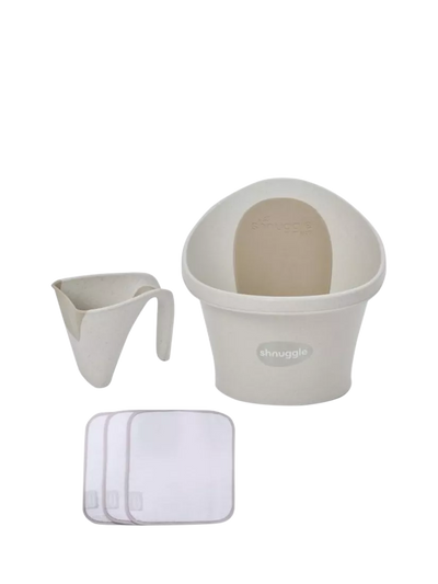 John Lewis Shnuggle Baby Bath Bundle Cookies & Cream- Buy online at McGrocer