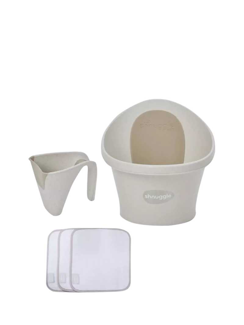 Shnuggle baby bath bundle in Cookies & Cream - British product