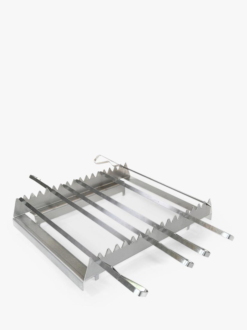 Bertha skewer rack and 12 skewers for outdoor oven (British brand)