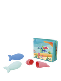 Janod Under the Sea baby bath book with fish sprinklers, UK version
