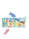 Janod Under the Sea baby bath book with fish sprinklers, UK version