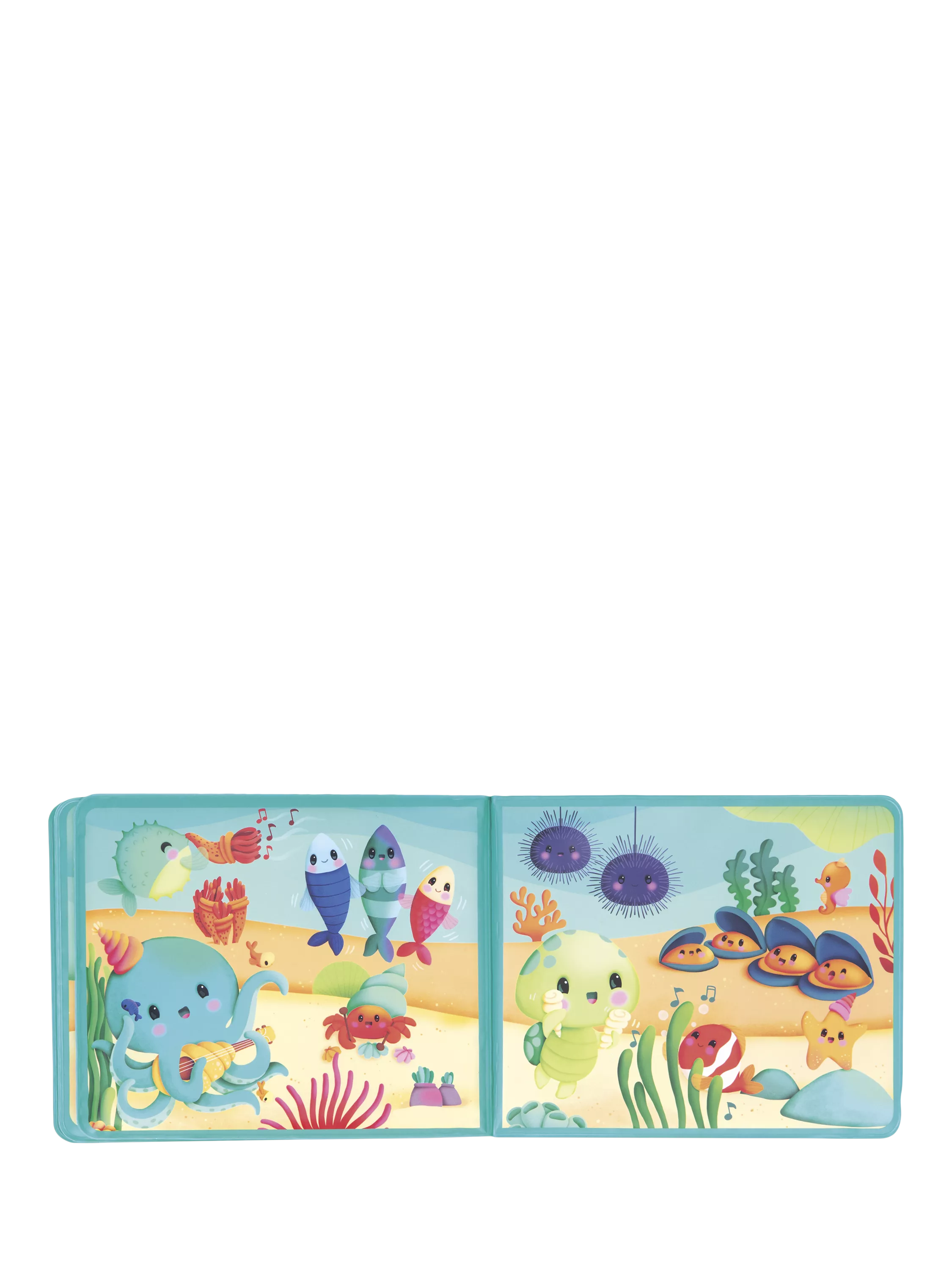 Janod Under the Sea baby bath book with fish sprinklers, UK version