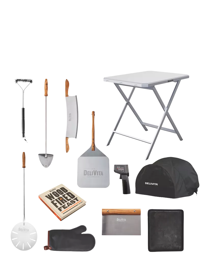 DeliVita Deluxe pizza oven accessories bundle, UK version