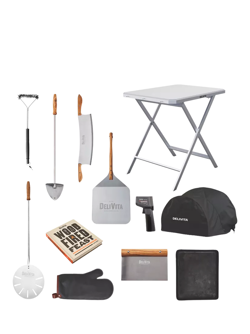 DeliVita Deluxe pizza oven accessories bundle, UK version