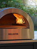 DeliVita dual fuel pizza oven red imported from the UK