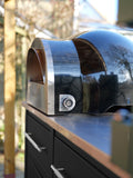 DeliVita dual fuel pizza oven red imported from the UK