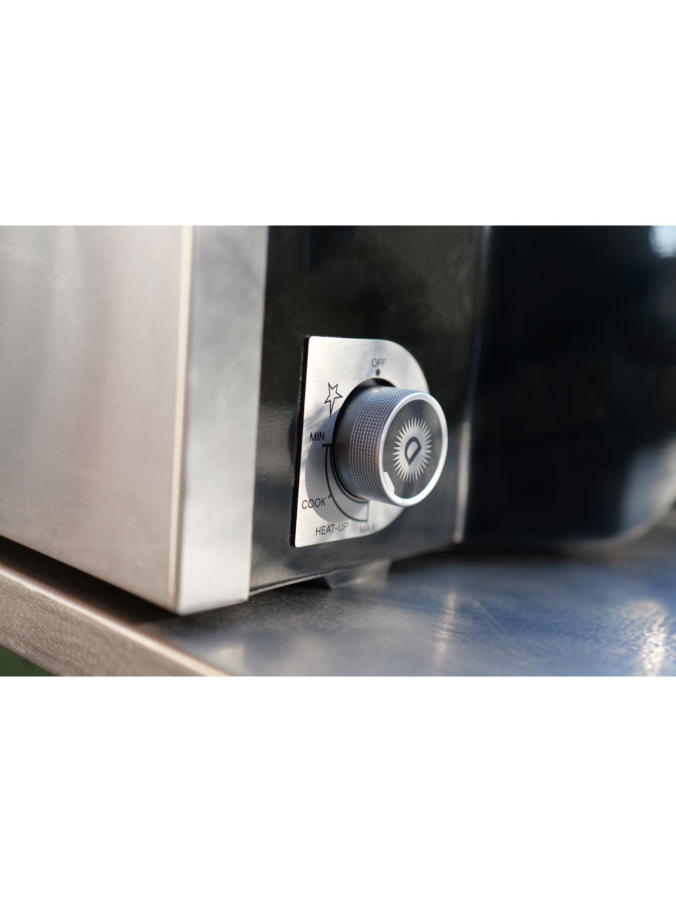 DeliVita dual fuel pizza oven red imported from the UK