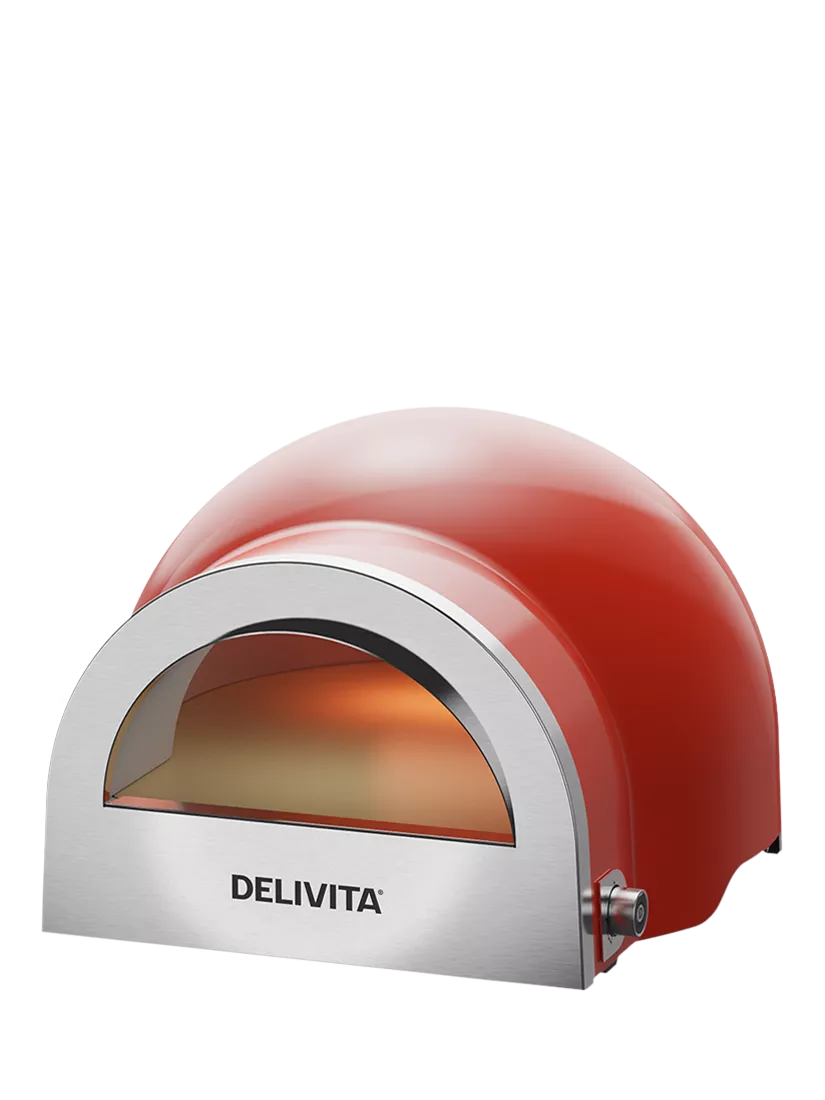 DeliVita Flow Dual Fuel Pizza Oven, Red