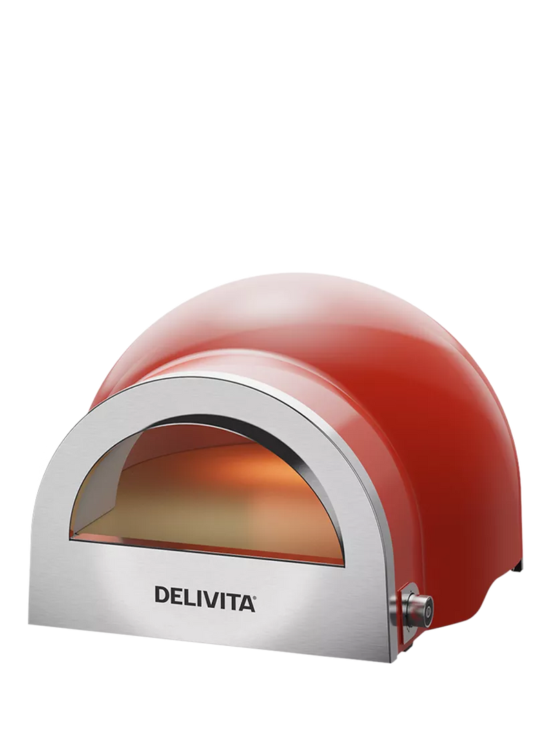 DeliVita Flow Dual Fuel Pizza Oven, Red